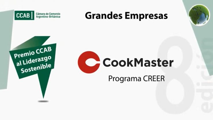 Cook Master galardonado con el Premio al Liderazgo Sostenible de la Cámara de Comercio Argentino Británica